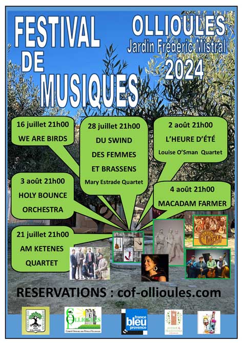 Festival musique Ollioules été 2024