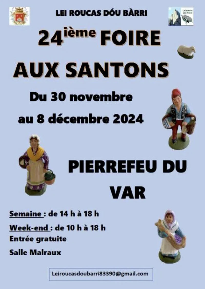 foire aux santons dans le Var à Pierrefeu-du-var