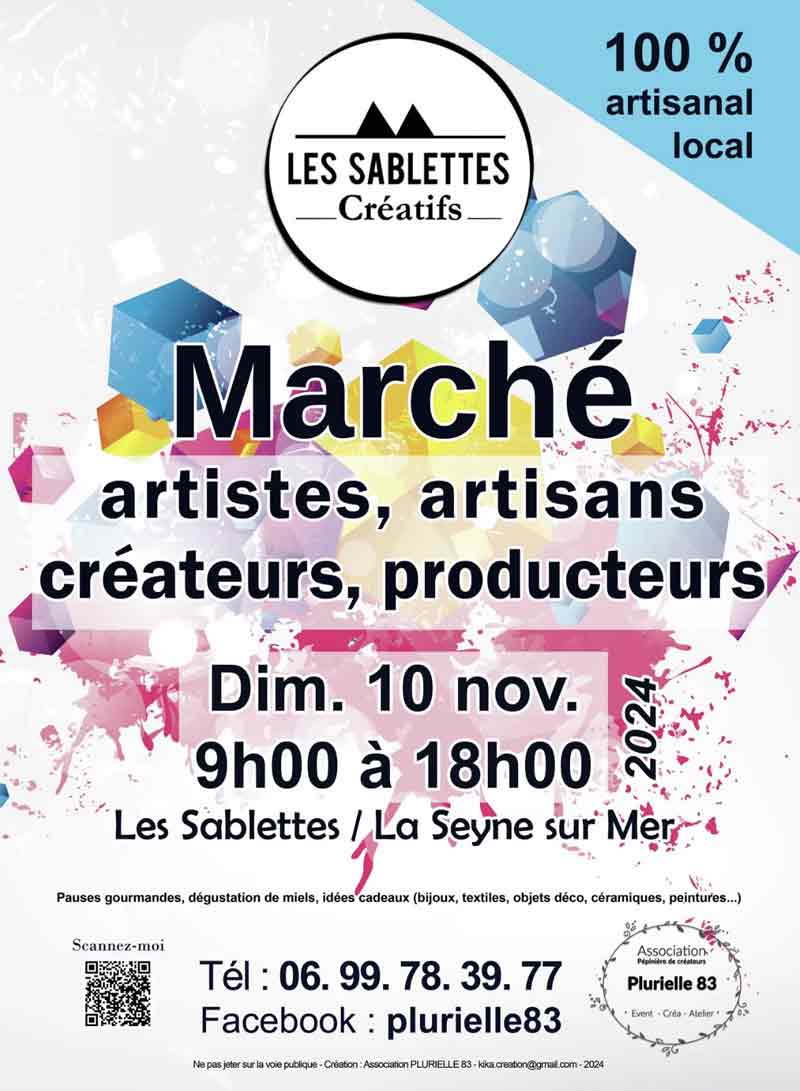 Marché créatif des Sablettes 