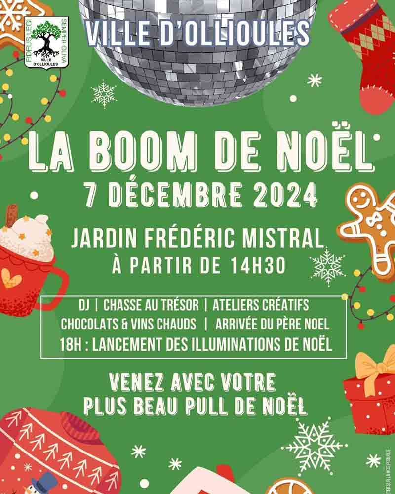 boom de Noël à Ollioules le 7 décembre 2024.